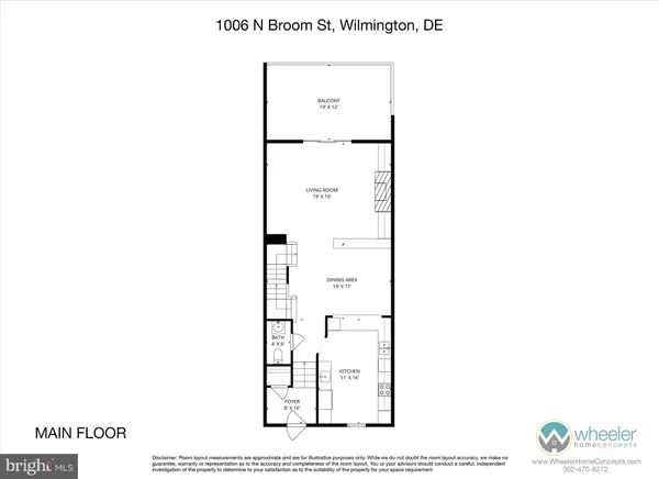 $565,000 | 1006 North Broom Street, Wilmington, DE 19806
