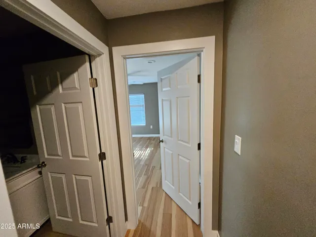 a view of empty room with a window