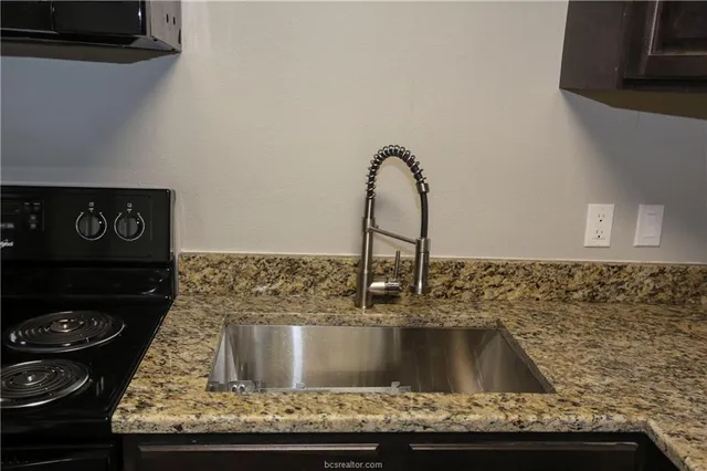 a close view of sink