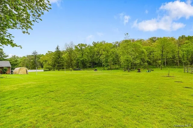 a view of a green field