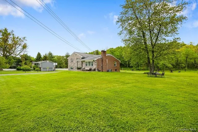 a view of a house with a big yard