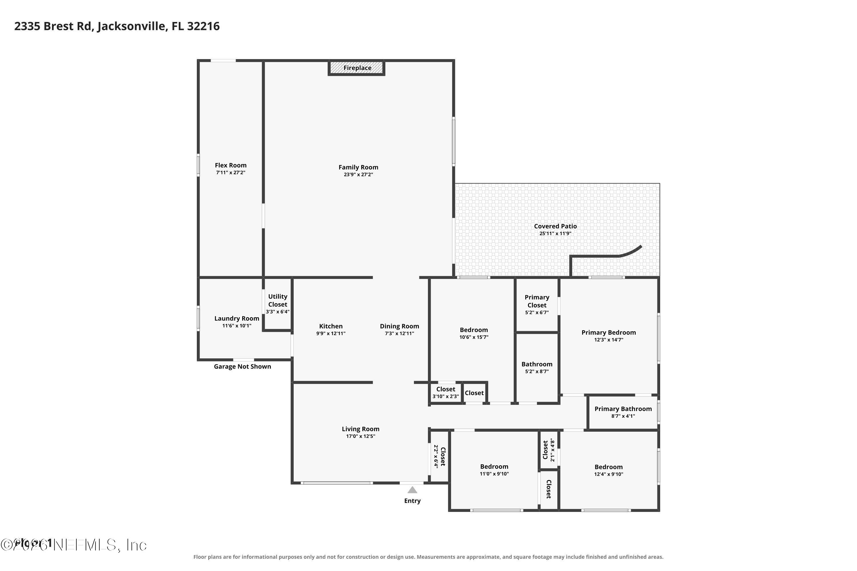 2335 Brest Road Jacksonville, FL 32216 - Photo 25 of 25 Floor Plan