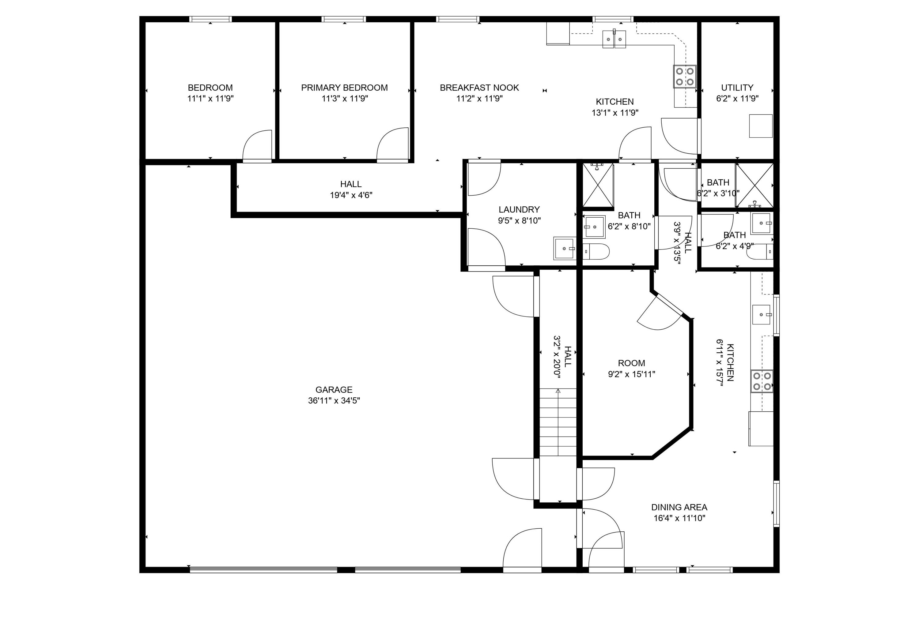 4624 Parman Road Stockbridge, MI 49285 - Photo 120 of 121 ADU - Unit 2 Main Level Floor Plan