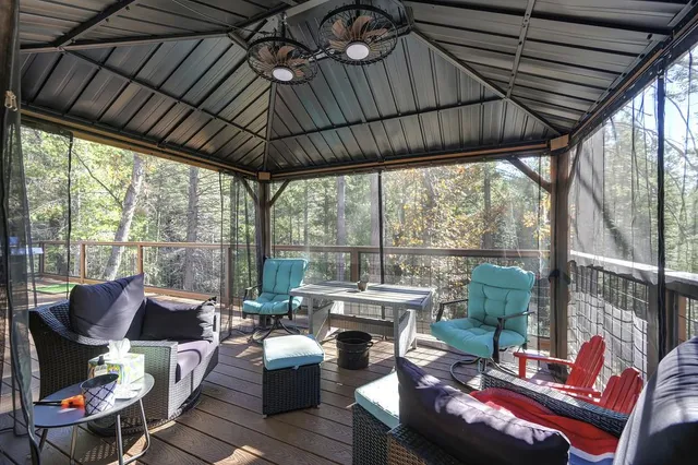 a view of a lush green forest with lush green forest