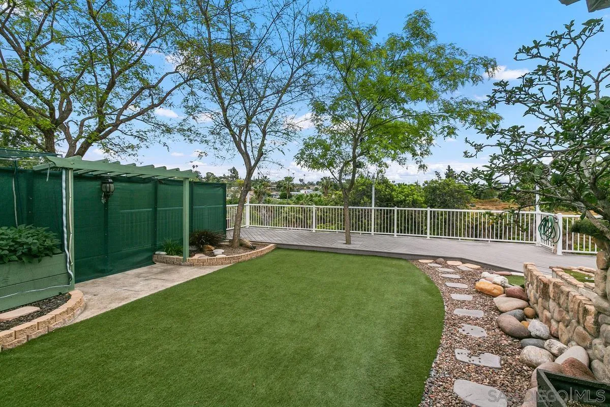 7609 El Paso Street La Mesa, CA 91942 - Photo 30 of 46 a view of a backyard with swimming pool