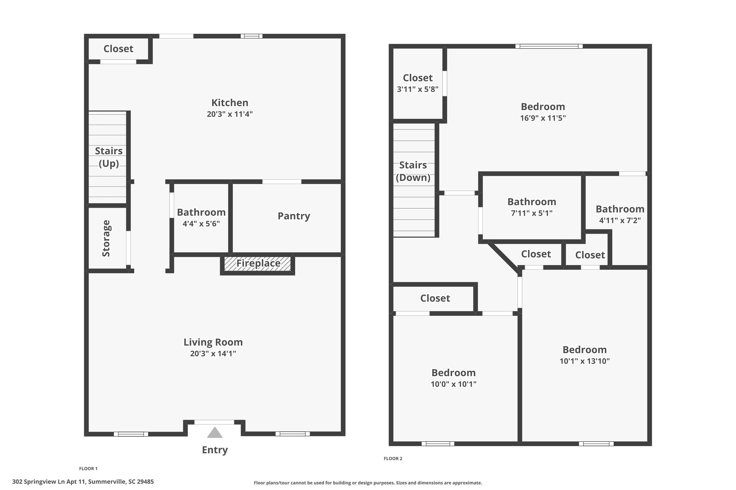 302 Springview Lane, Unit 11 Summerville, SC 29485 - Photo 23 of 23 Floor plan