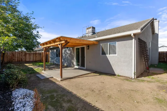 a backyard of a house