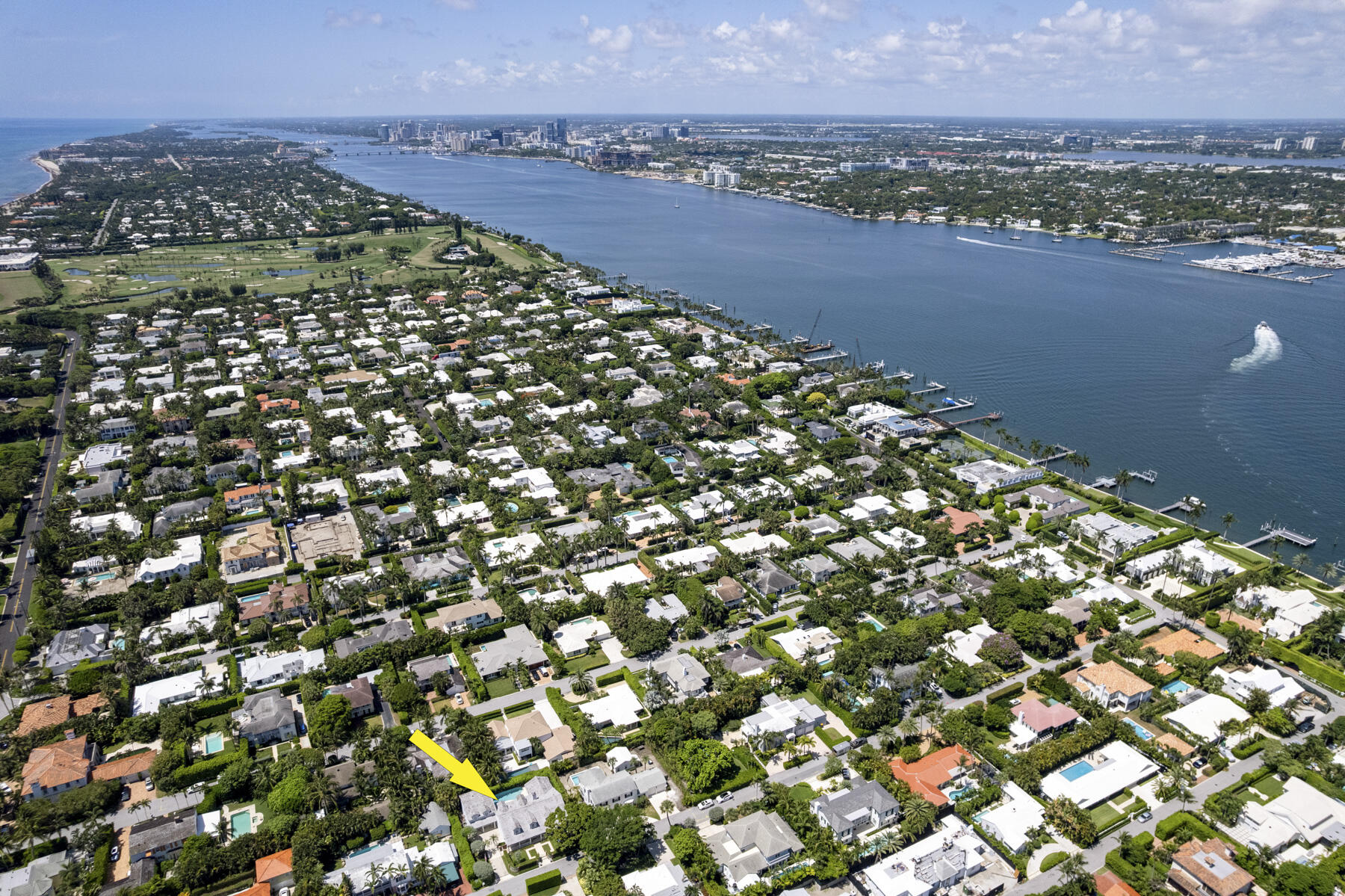 222 Monterey Road Palm Beach, FL 33480 - Photo 53 of 56 Aerial southwest of home