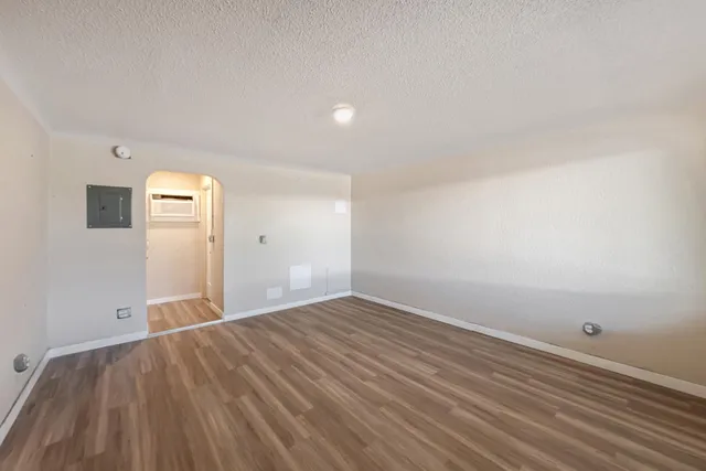 a close up view of door