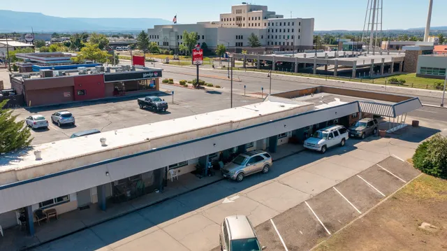 a terrace with a table and chairs