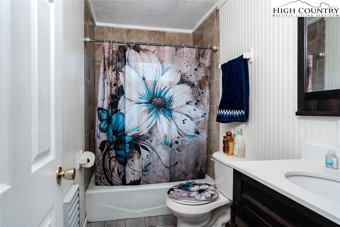 209 Apache Street Newland, NC 28657 - Photo 26 of 42 a bathroom with a toilet a sink and a mirror