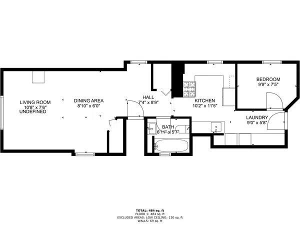 a picture of a floor plan
