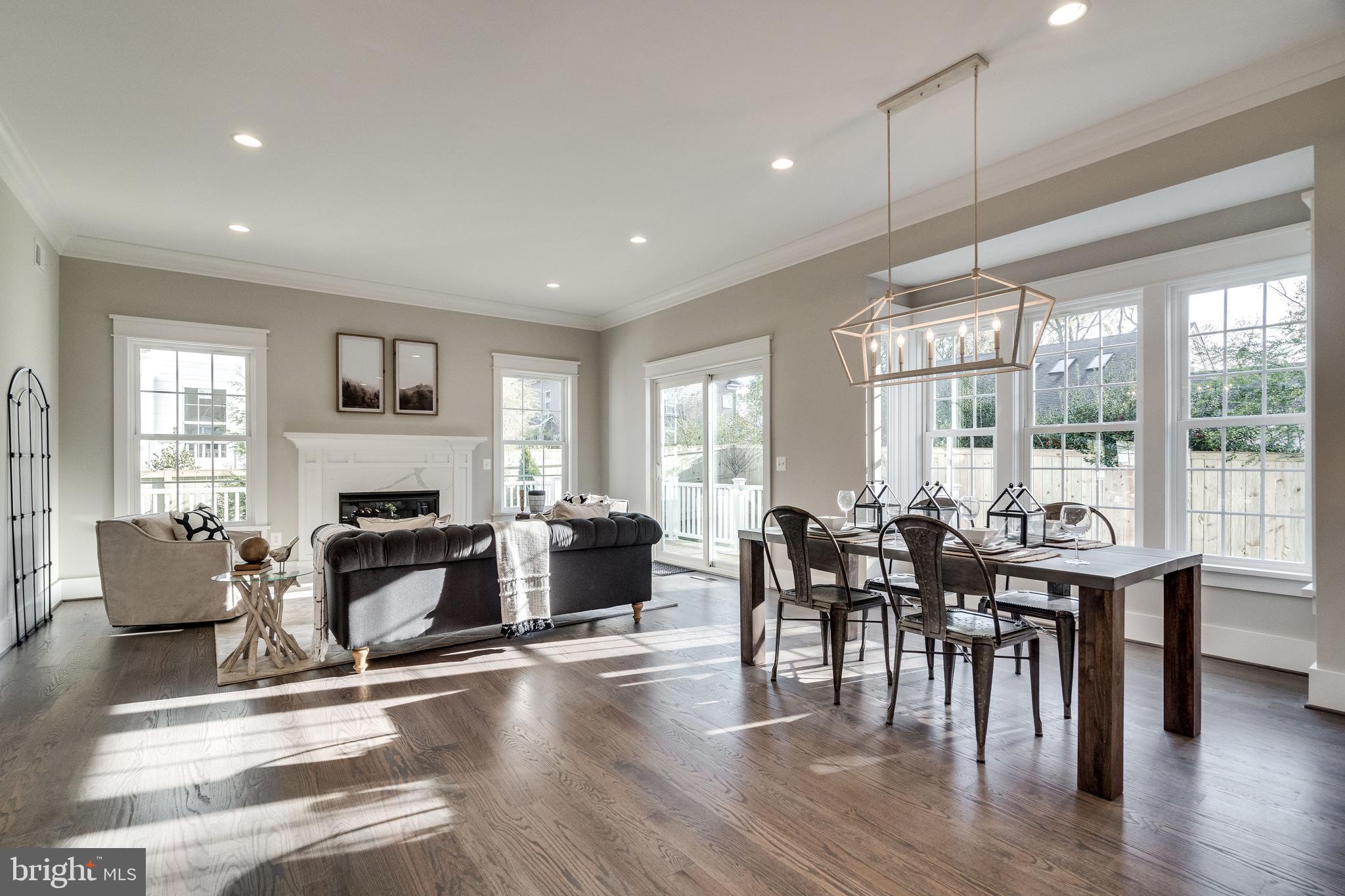 8016 Wellington Road Alexandria, VA 22308 - Photo 4 of 43 Open concept kitchen & family room-10 ft ceilings!