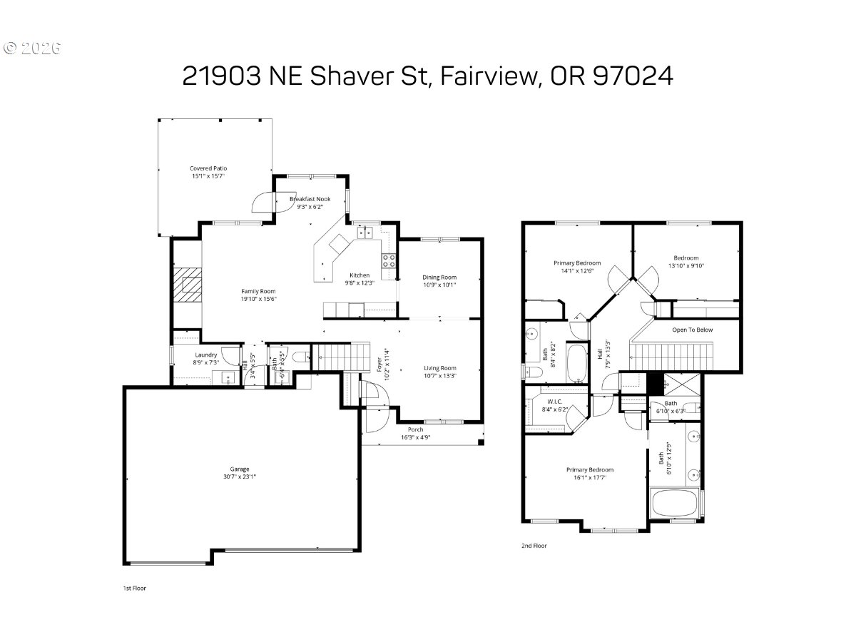 21903 Northeast Shaver Street Fairview, OR 97024 - Photo 25 of 25 Floor Plan
