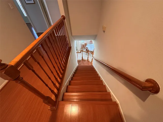 a view of yard with swimming pool and green space