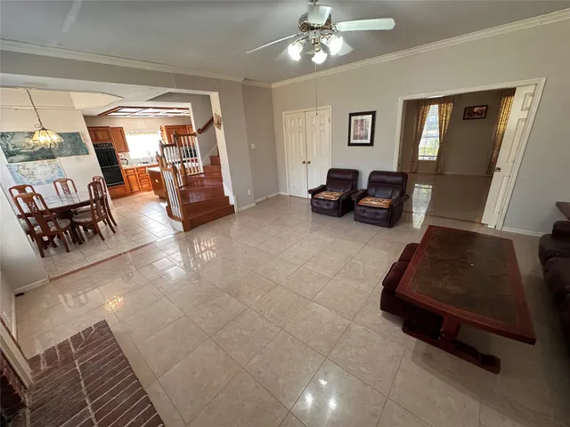 an empty room with wooden floor and closet