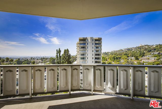 a view of balcony with city view