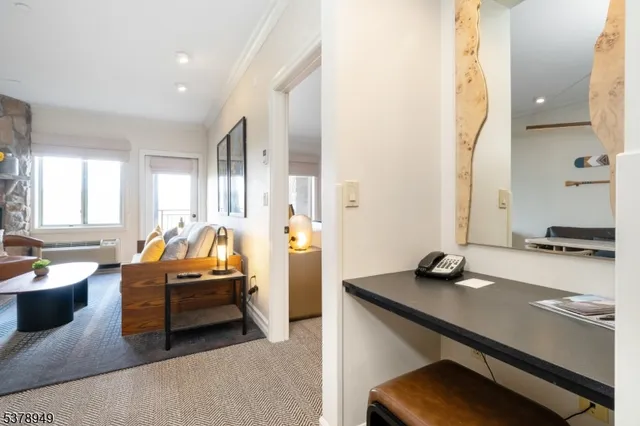 a very nice looking room with a large window