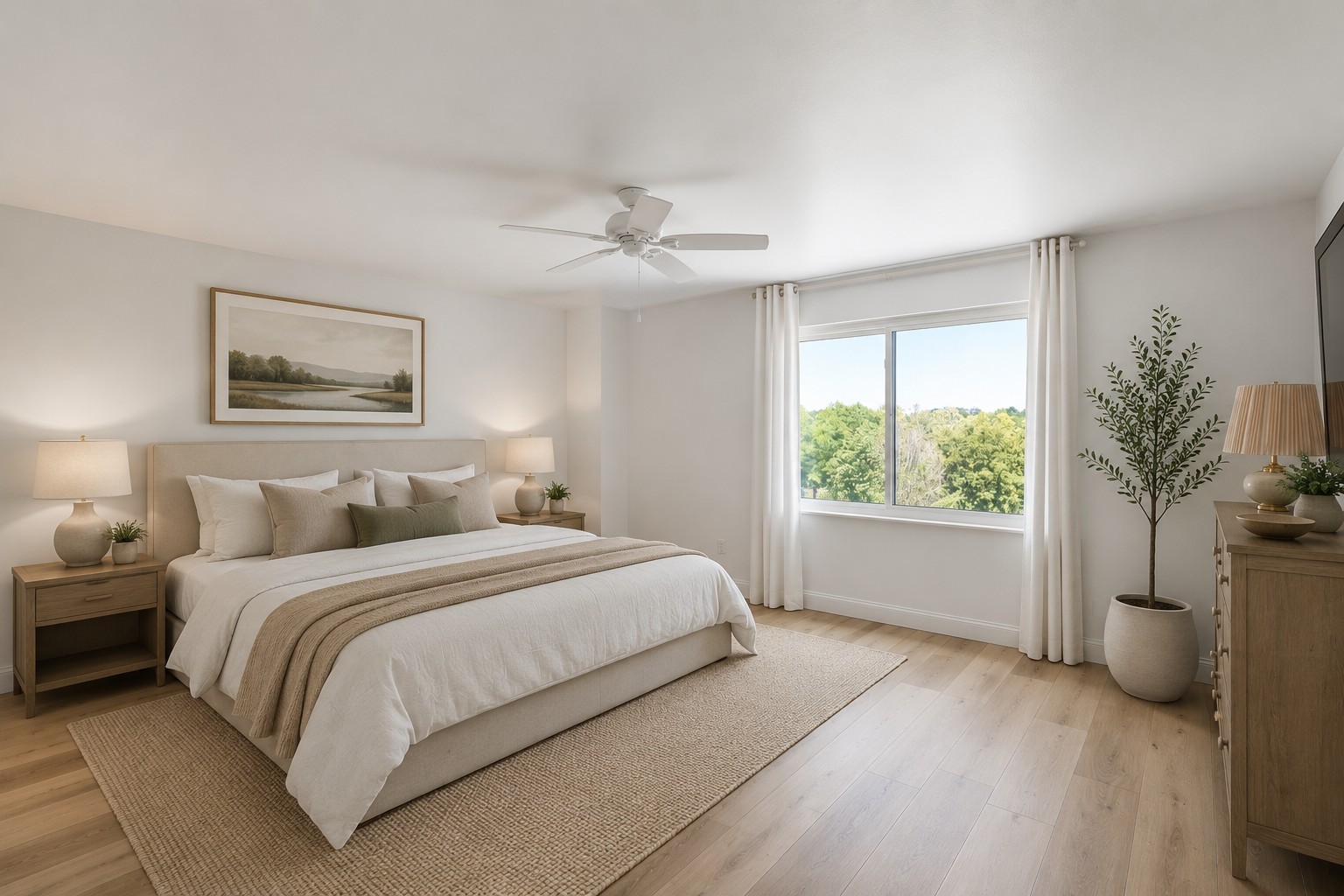 200 Sanders Ferry Road, Unit 2406 Hendersonville, TN 37075 - Photo 11 of 34 a bedroom with a large bed and a window