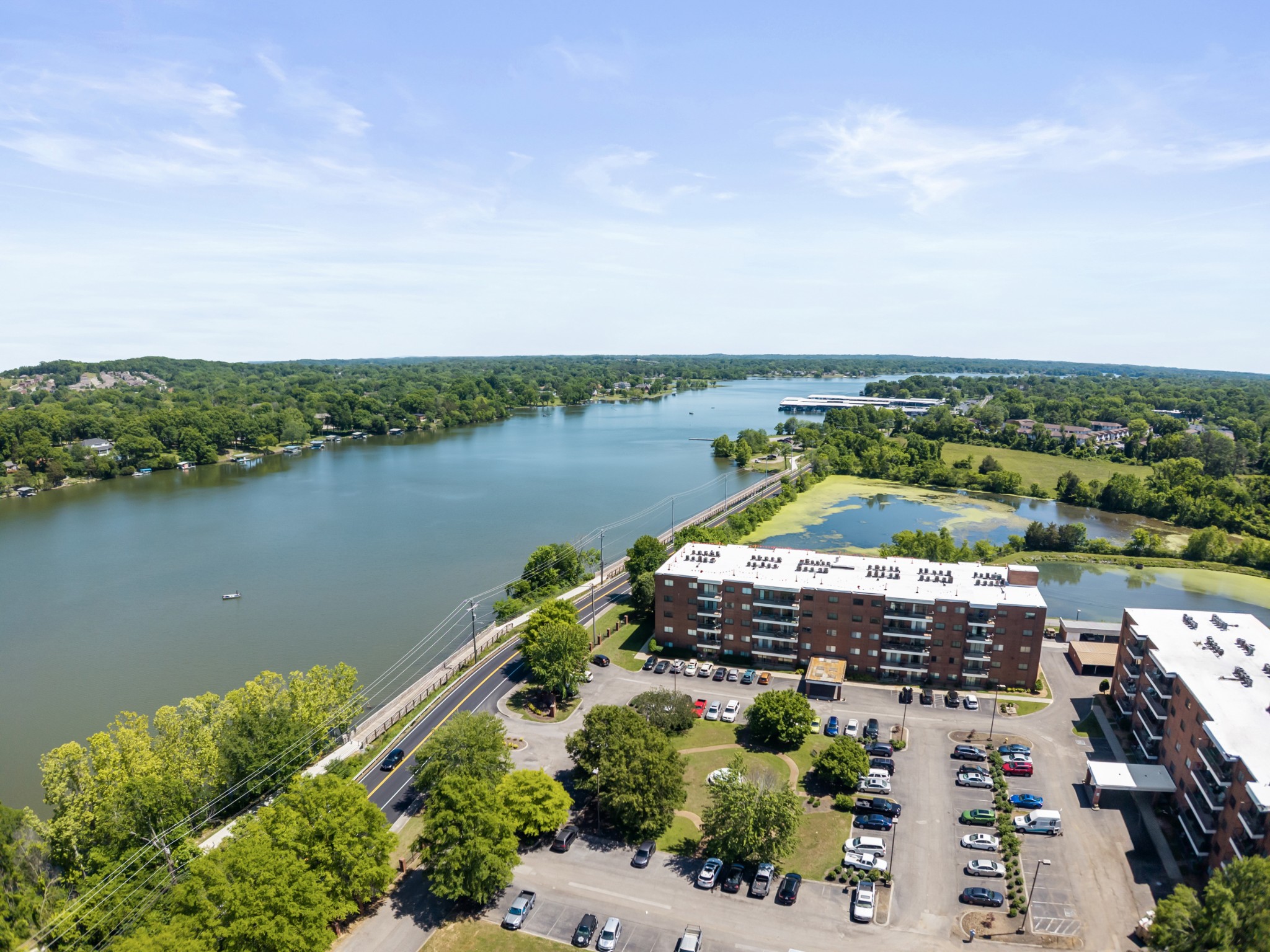 200 Sanders Ferry Road, Unit 2406 Hendersonville, TN 37075 - Photo 9 of 34 an aerial view of a house with a lake view