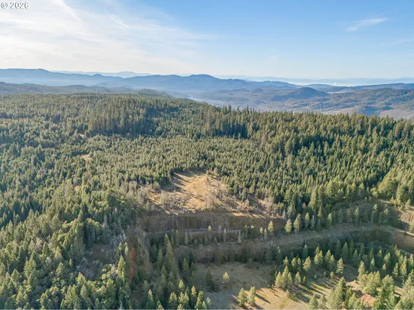 a view of an outdoor space and mountain view