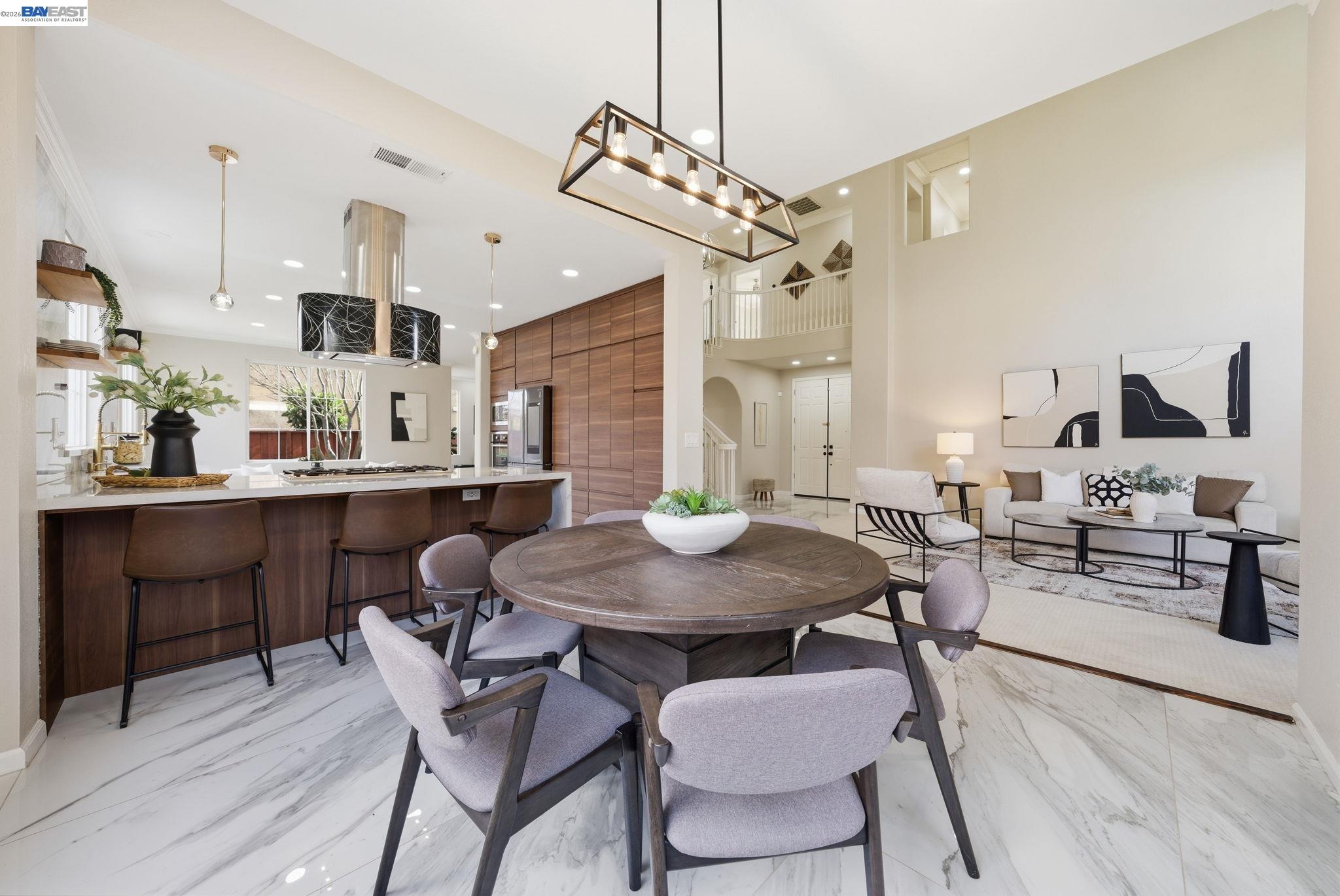 177 Elisha Lane San Ramon, CA 94583 - Photo 12 of 43 a view of a dining room with furniture window and wooden floor