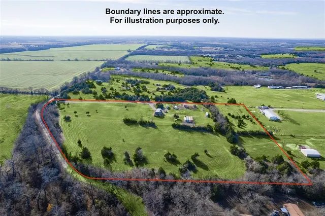 a view of a garden with an outdoor space