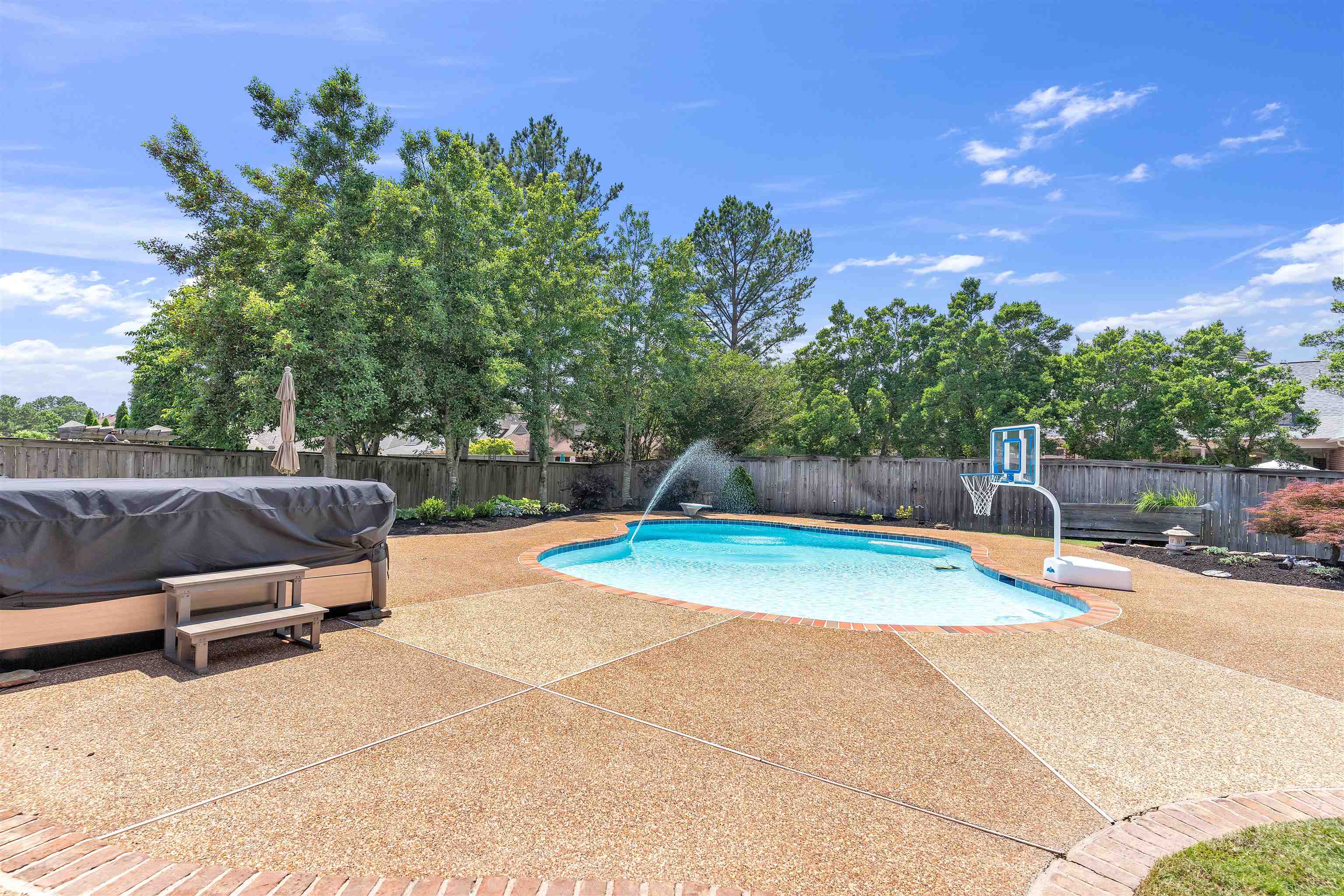 1075 Summer Spring Road Collierville, TN 38017 - Photo 34 of 40 a view of a backyard with swimming pool