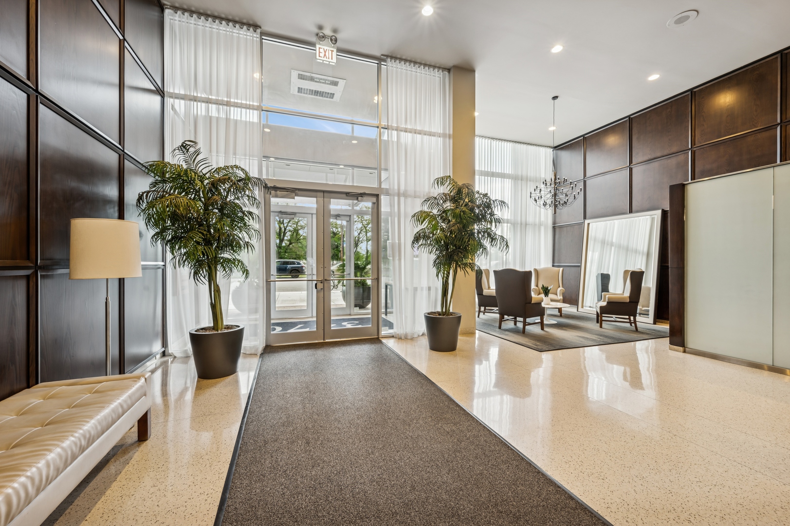 3470 North Lake Shore Drive, Unit 9BC Chicago, IL 60657 - Photo 3 of 21 a living room with furniture and a large window