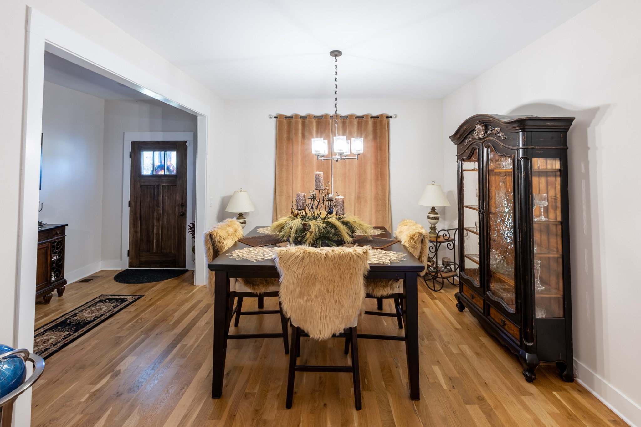 3378 New Hall Road Greenbrier, TN 37073 - Photo 33 of 67 a view of a dining room with furniture and wooden floor