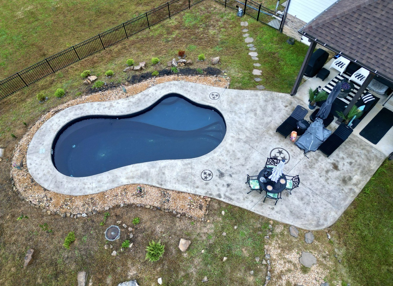 3378 New Hall Road Greenbrier, TN 37073 - Photo 4 of 67 an aerial view of a swimming pool