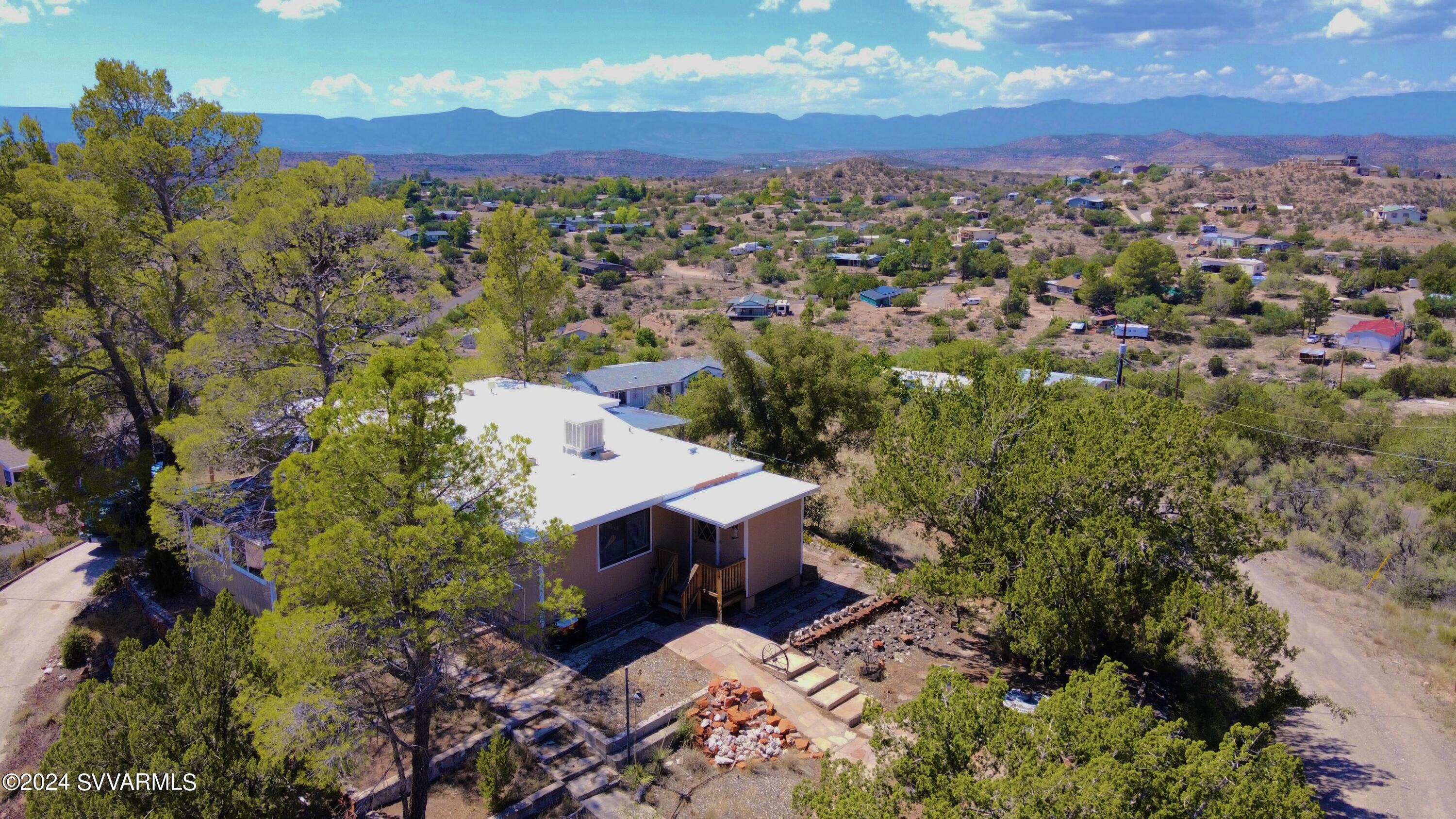 4545 North Drifting Sands Road Rimrock, AZ 86335 - Photo 4 of 52 an aerial view of a house with a yard
