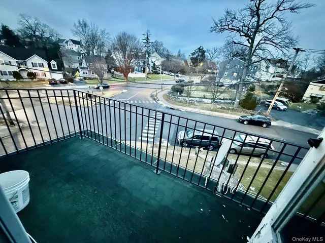 a view of a porch with a yard