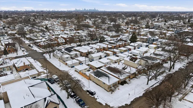 an aerial view of a city