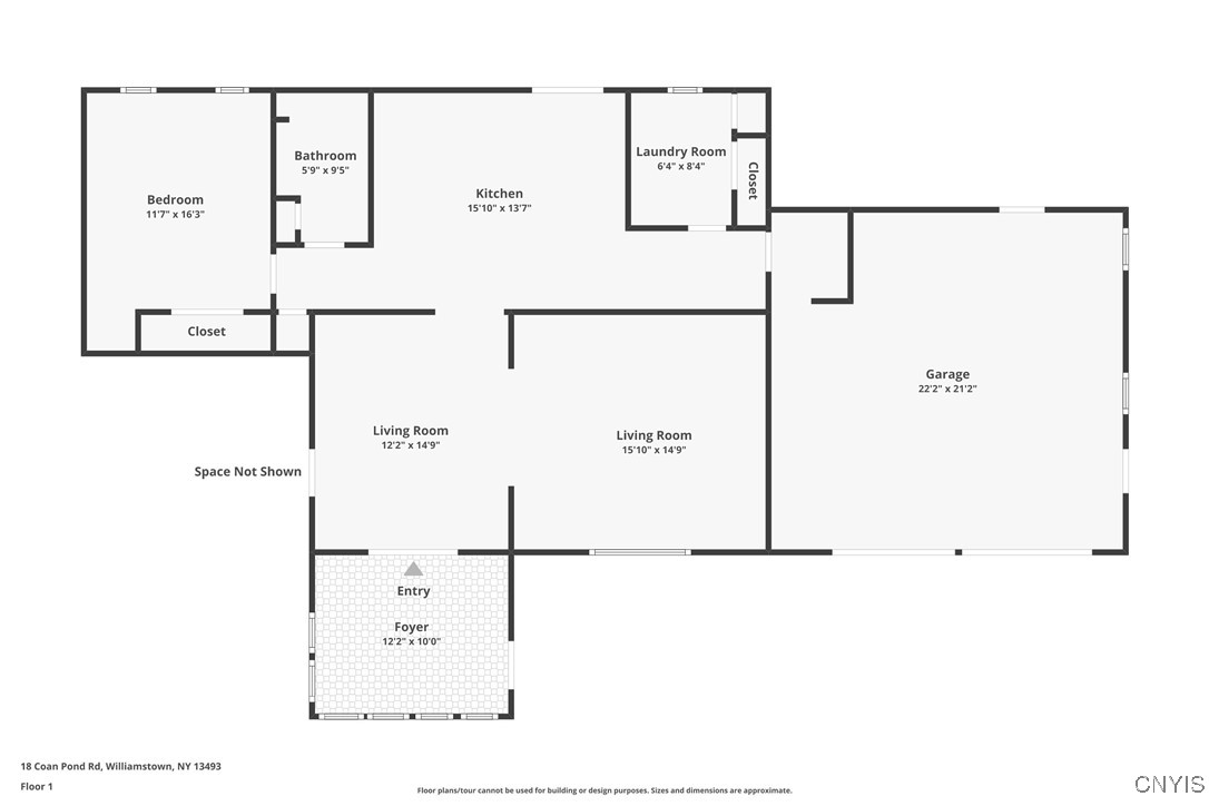 18 Coan Pond Road Amboy, NY 13493 - Photo 45 of 46 Floor plan for the right side of the home