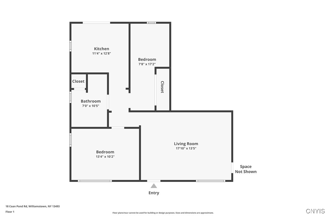 18 Coan Pond Road Amboy, NY 13493 - Photo 46 of 46 Floor plan for the left side of the home