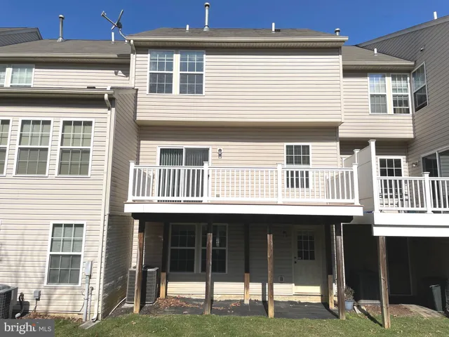 a view of a wooden balcony