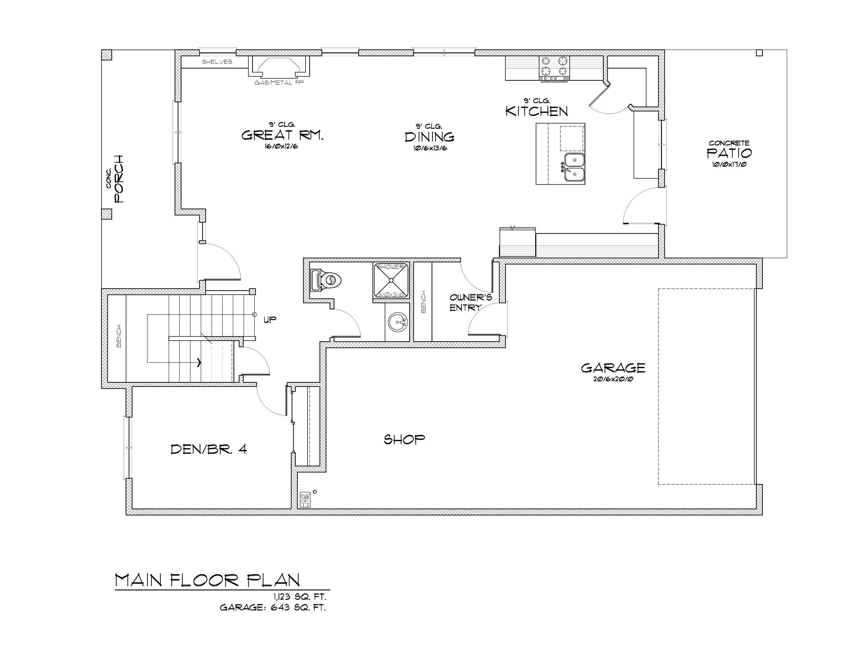 63341 O. B. Riley Road, Unit LOT 14 Bend, OR 97703 - Photo 5 of 6 Main Floor Plan