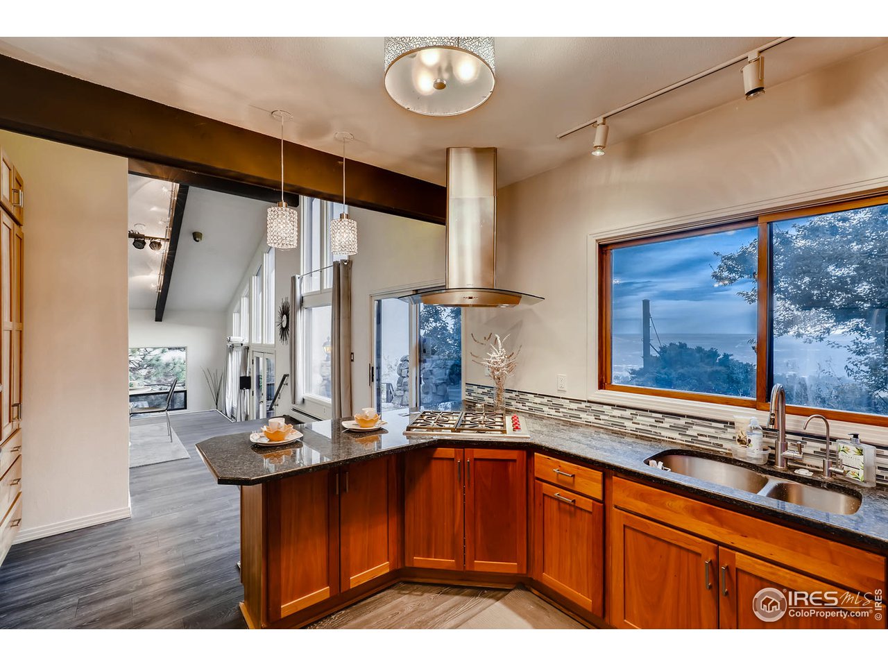 57 Acorn Lane Boulder, CO 80304 - Photo 15 of 40 a kitchen with sink and view of living room