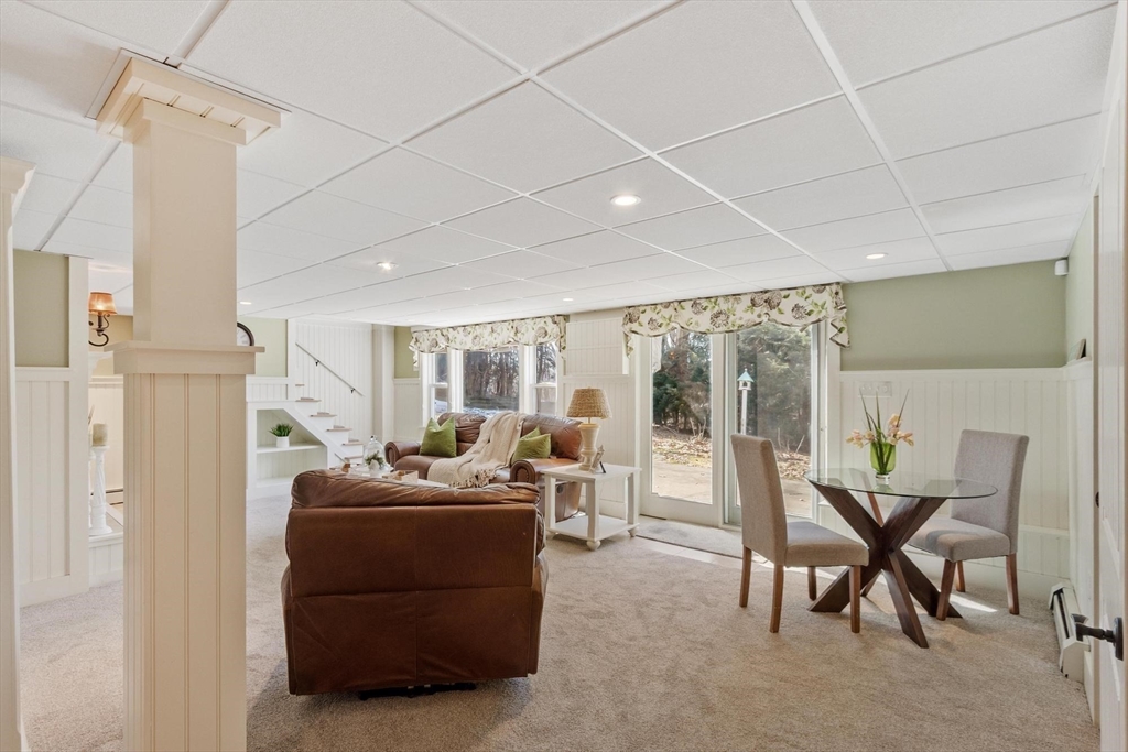 18 Howe Avenue Shrewsbury, MA 01545 - Photo 25 of 42 a living room with furniture and a floor to ceiling window