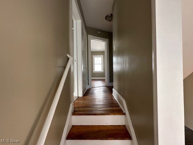 3282 Yorkshire Road Cleveland, OH 44118 - Photo 10 of 33 Stairway with hardwood / wood-style flooring