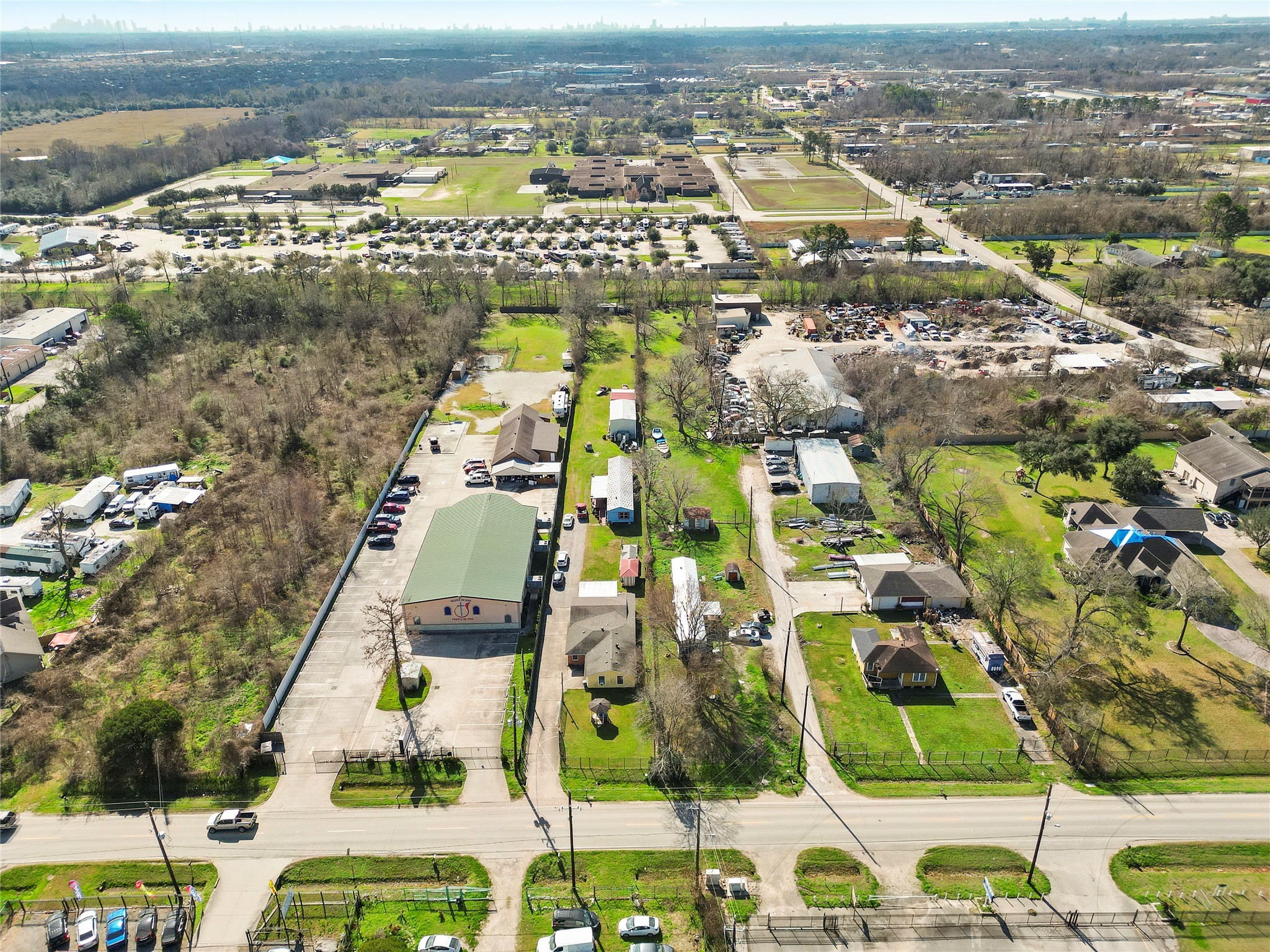 3127 Frick Road Houston, TX 77038 - Photo 13 of 16 an aerial view of residential building and lake