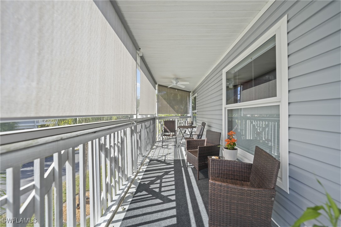 950 Moody Road, Unit 140 North Fort Myers, FL 33903 - Photo 25 of 46 a view of balcony with furniture