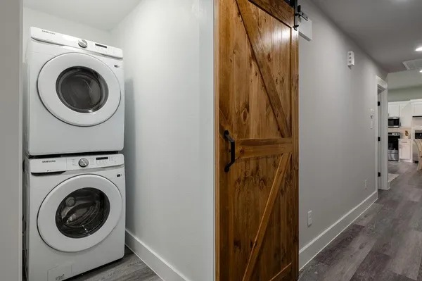 a view of front door of house