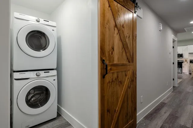 a view of front door of house