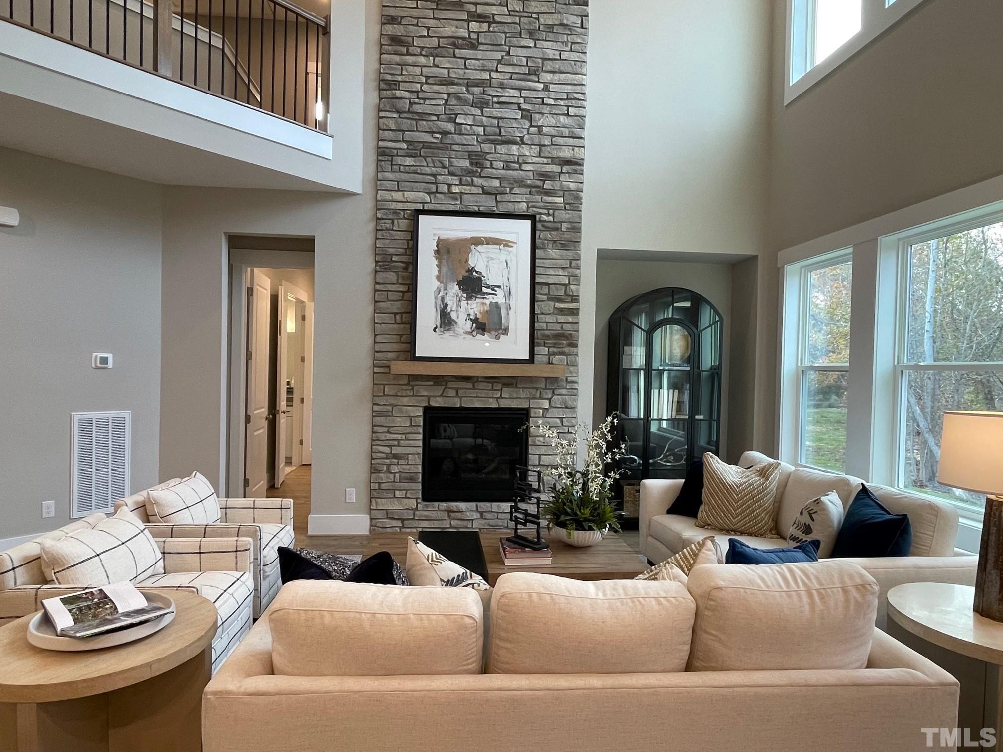 2017 Big Panther Drive Willow Spring, NC 27592 - Photo 8 of 35 a living room with furniture and a fireplace