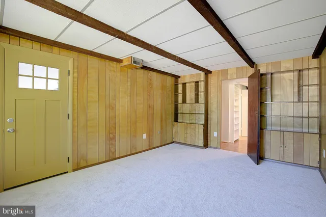 a view of an empty room