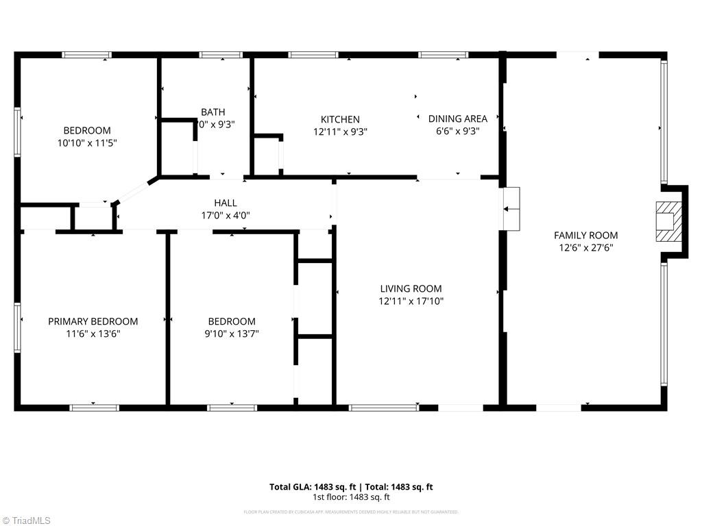 289 Vfw Road Reidsville, NC 27320 - Photo 45 of 45 Floorplan.