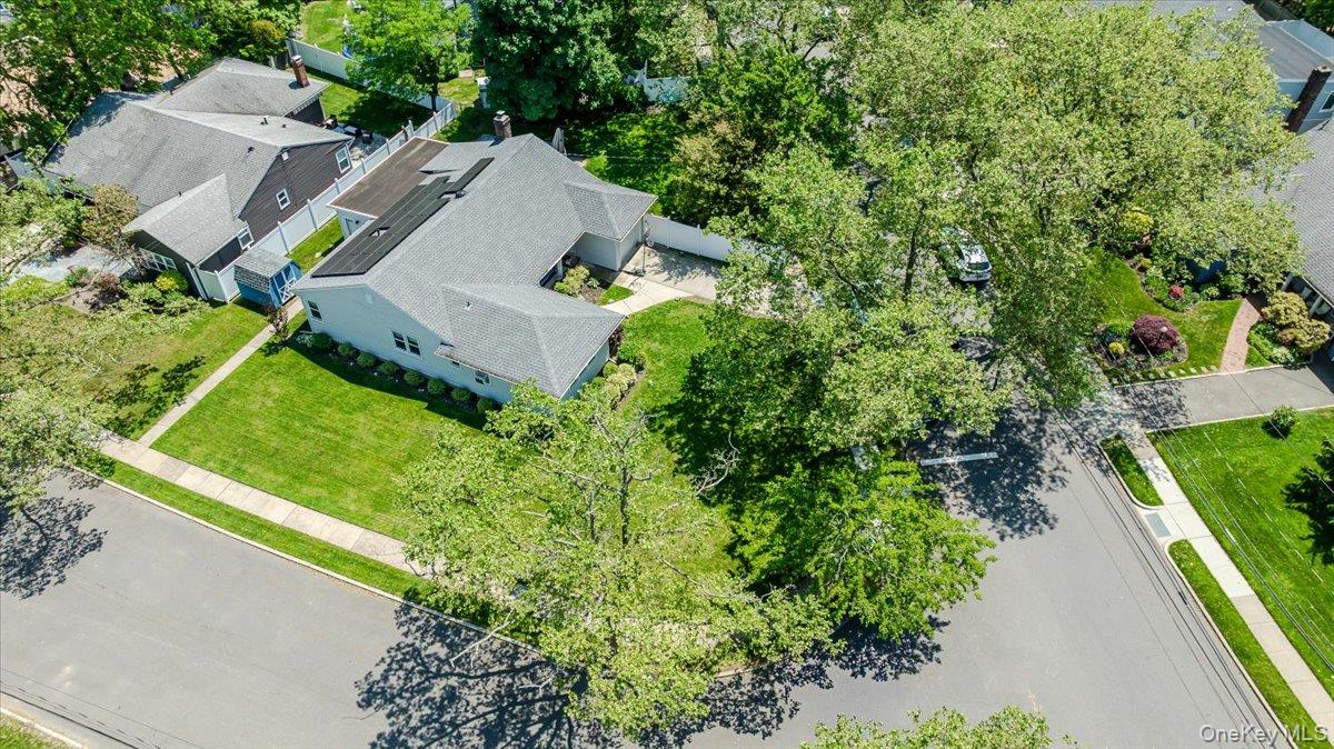 534 Allen Road Woodmere, NY 11598 - Photo 29 of 35 an aerial view of a house with garden space and street view