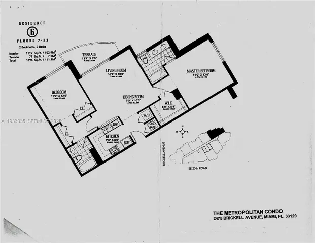 $4,300 | 2475 Brickell Avenue, Unit 1606, Miami, FL 33129